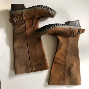 Sorel Brown Leather Tall Slim Boot